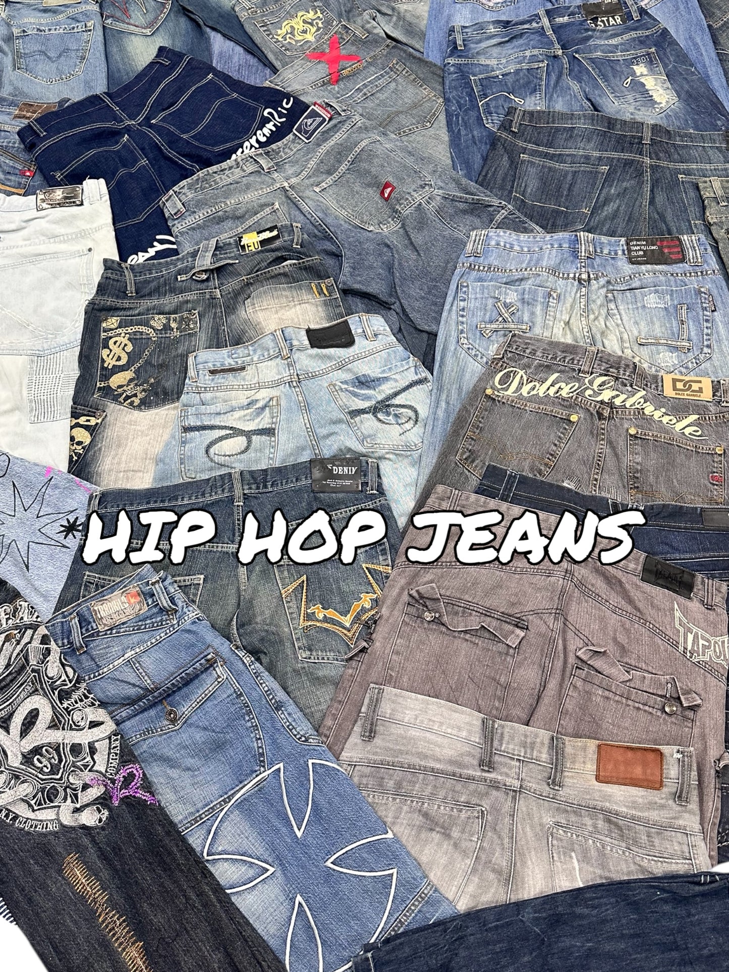 Hip Hop Y2K Denim jeans
