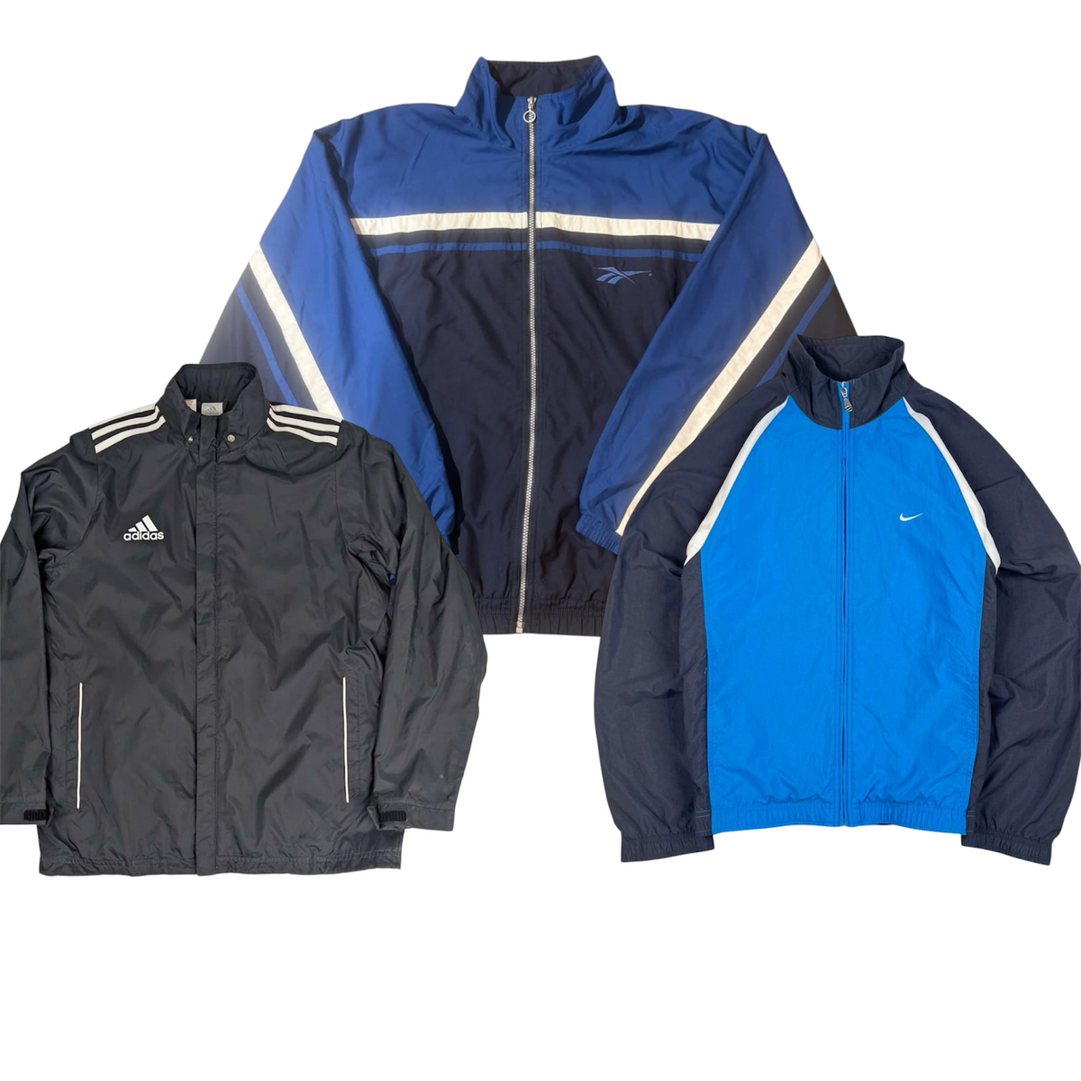 Mix branded parachute track jackets