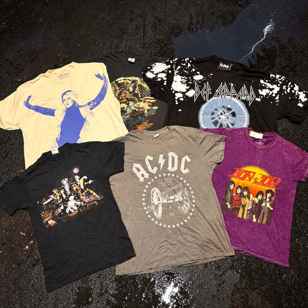 Music rock band printed T-shirt