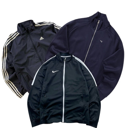Mix branded nylon track jacket