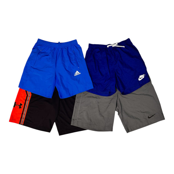 Mix branded sports shorts