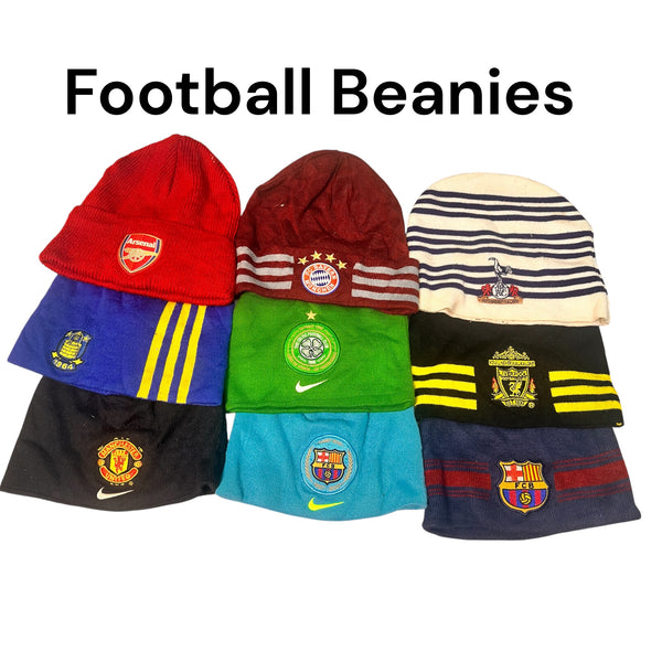 Football beanies x 14 pcs exact bundle