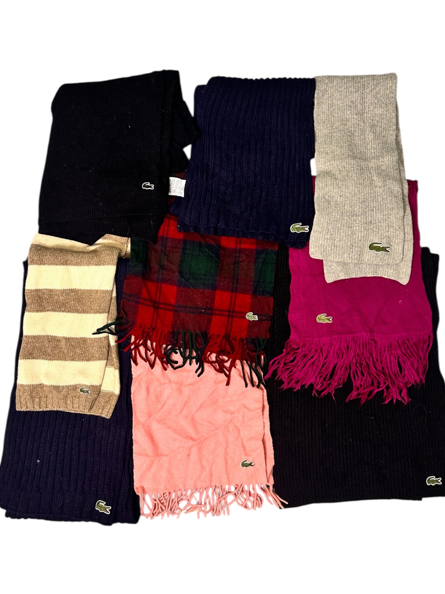 Lacoste scarves x 16 exact bundle