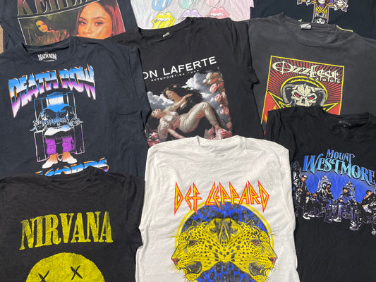 30x Bundle Music & Rock band T-shirt