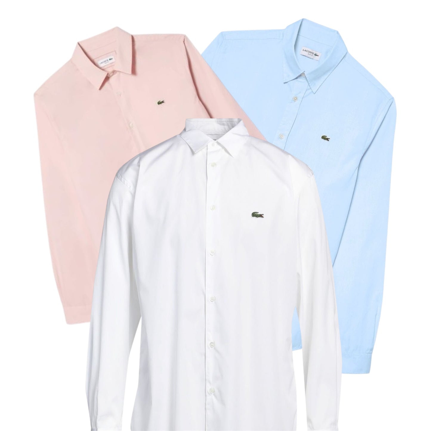 18 x Lacoste Button Down Shirts ( Exact pieces Bundle )