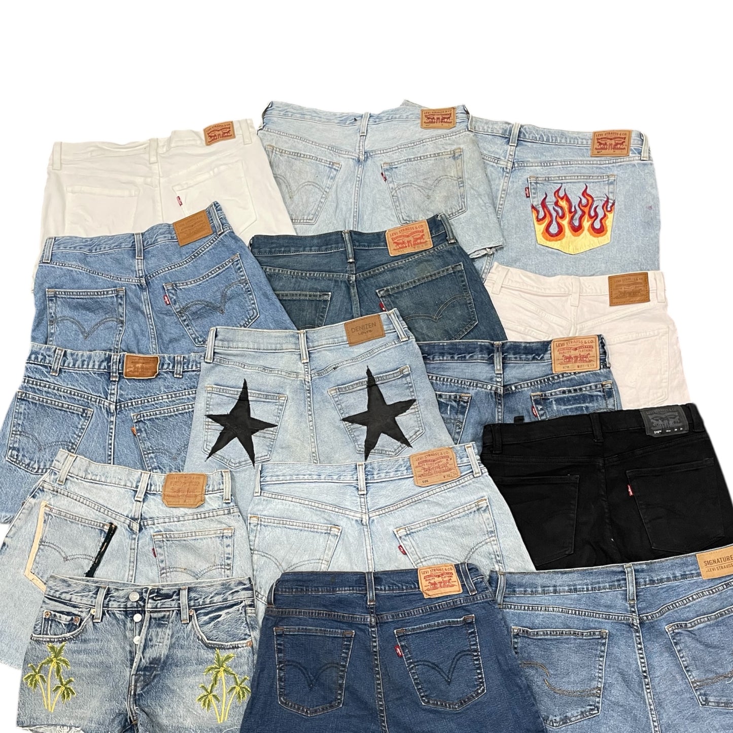 Levi’s mini micro denim shorts