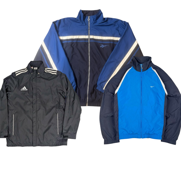 Mix branded parachute track jackets