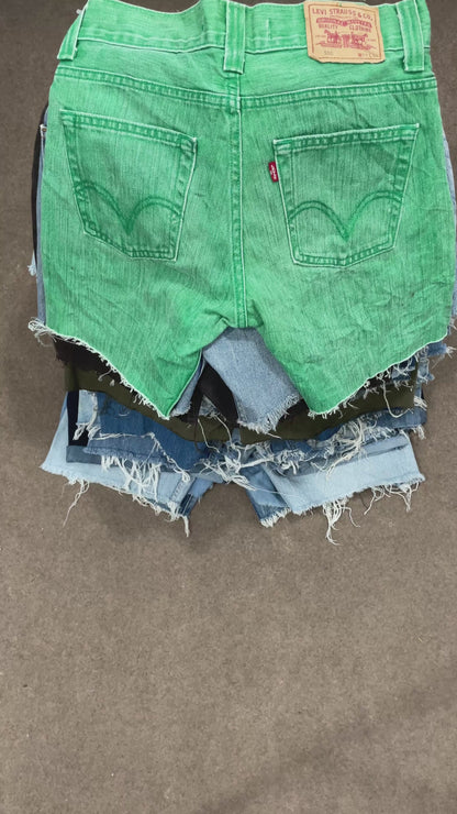 Levi's mini micro shorts