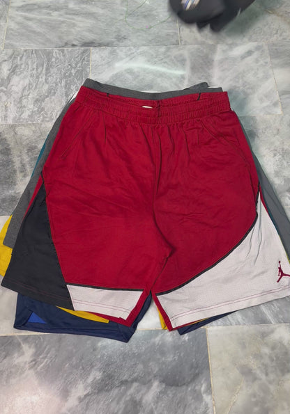 Mix branded sports shorts